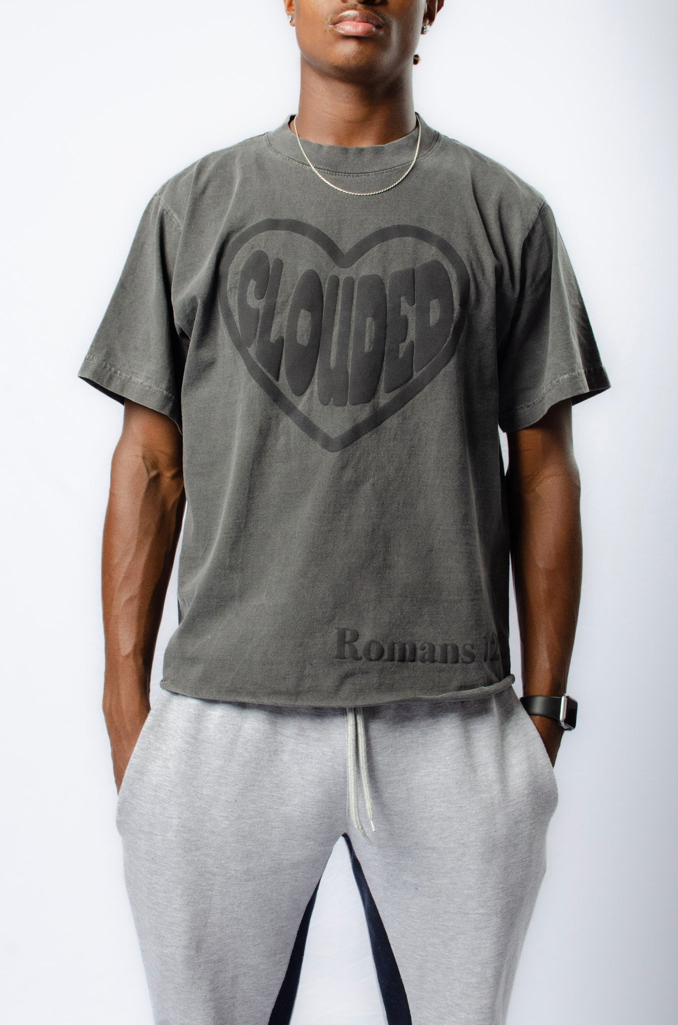Cropped Clouded Shadow Tee