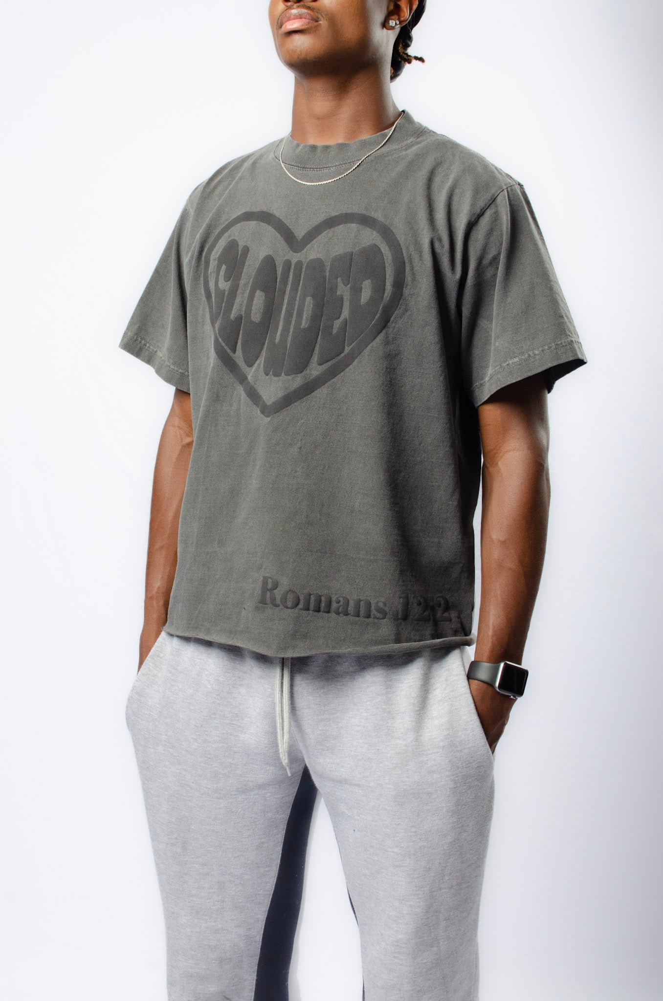 Cropped Clouded Shadow Tee